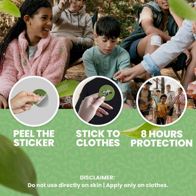 ZAPPP! Mosquito Repellent Stickers - Natural, Safe, DEET-Free Protection 30pk