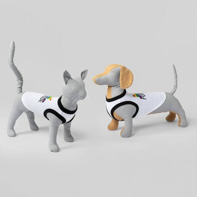 Purride Pride Dog and Cat Tank Shirt - XXS/XS - White - Boots & Barkley