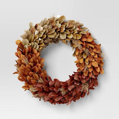 Fall Leaf Preserved Wreath - Threshold (LOCAL PICKUP ONLY)