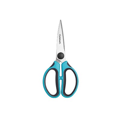 Cuisinart 2pc Kitchen Utility Shears Set: Stainless Steel, Comfort-Grip, Rust-Resistant, Hand Wash, Blue & Pink Handles