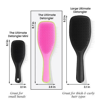 Tangle Teezer Naturally Curly Detangling Hair Brush - Green/Pink