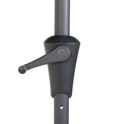 6.5'x6.5' Square Tilting Market Patio Umbrella Black - CorLiving: UV & Weather-Resistant, Crank Lift (LOCAL PICKUP ONLY)