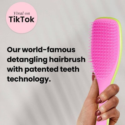 Tangle Teezer Naturally Curly Detangling Hair Brush - Green/Pink