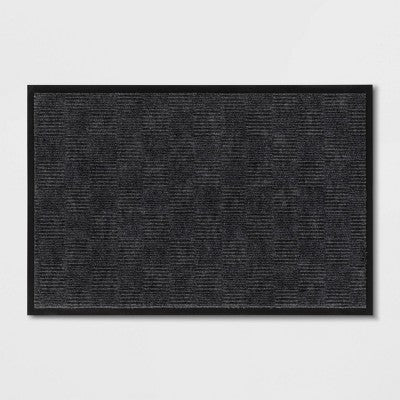 1'6"x2'4" Crochet Utility Doormat Gray - Threshold (LOCAL PICKUP ONLY)
