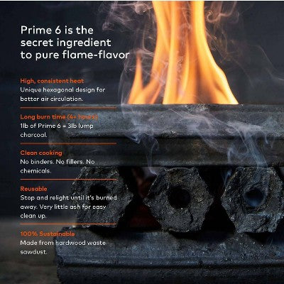 Prime 6 Grilling Kit 7lbs Charcoal