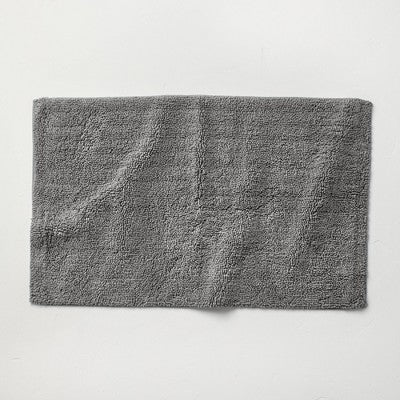 21"x34" Looped Bath Rug Dark Gray - Casaluna