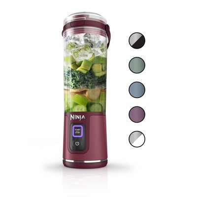 Ninja Blast 18oz Portable Blender Cranberry Red BC151CR: Personal Smoothie Blender, Cordless, Stainless Steel Blades