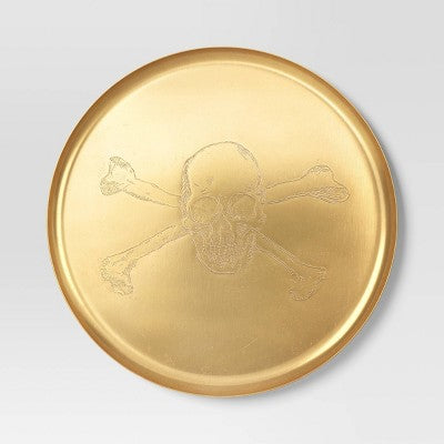 16.2"x16.2" Halloween Aluminum Serving Platter Gold - Threshold