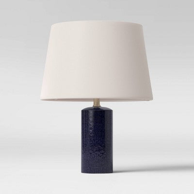 Large Linen Lamp Shade Shell - Threshold: Off-White Drum, No Assembly Required