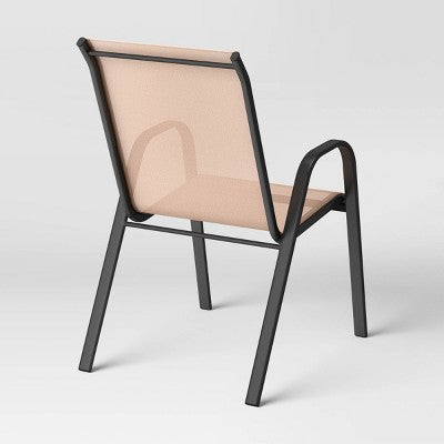 Sling Stacking Chair Tan/Black - Room Essentials (LOCAL PICKUP ONLY)