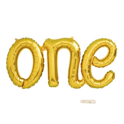 One Script Foil Balloon Gold - Spritz