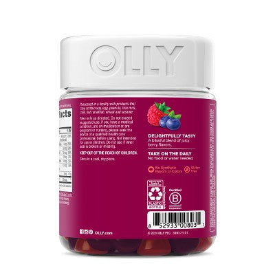 OLLY Women's Multivitamin Gummies - Berry - 130ct
