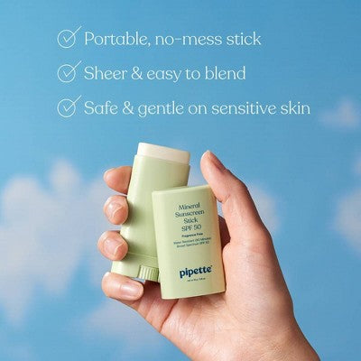 Pipette Mineral Sunscreen Stick SPF 50 - 0.6oz