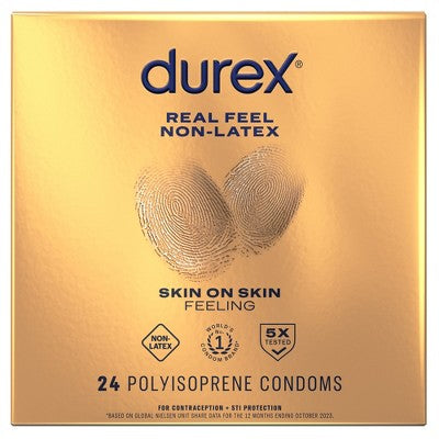 Durex Real Feel Condoms - 24ct