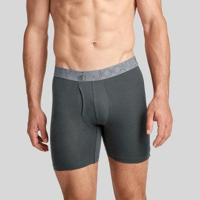 Jockey Generation Men's Active Cotton 3pk Briefs - Gray/White XL