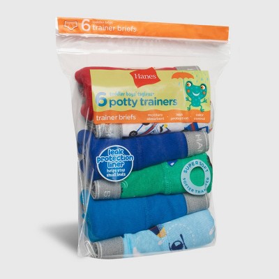 Hanes Toddler Boys' 6pk Training Briefs 4T
