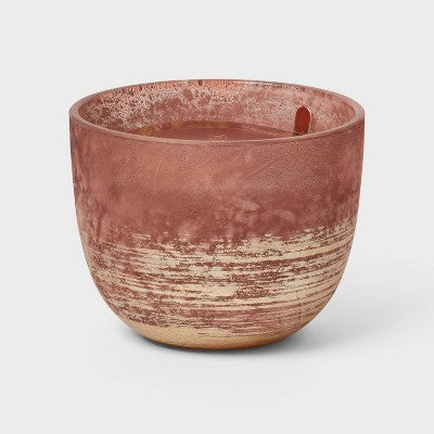 2-Wick Glass Candle Warm Cider and Cinnamon 11oz - Threshold