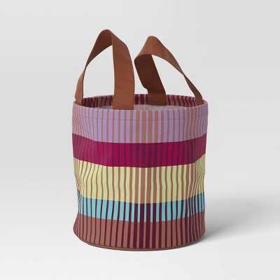 Utility Gardening Tool Tote with Horizontal Broken Stripes - Threshold