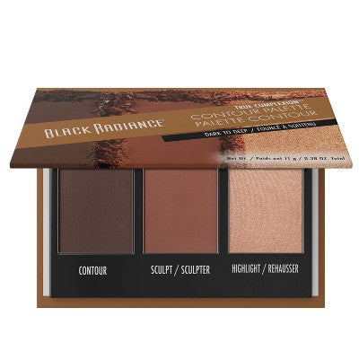 Black Radiance True Complexion Contour Palette - Dark to Deep - 0.38oz