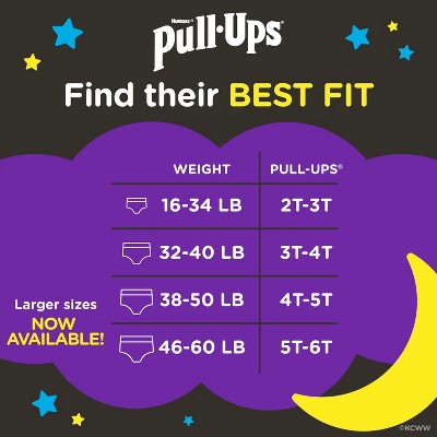 Pull-Ups Night Time Disposable Training Pants Super Pack - 5T-6T - Boy - 44ct