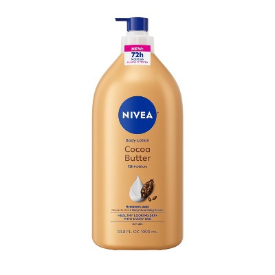 NIVEA Cocoa Butter Body Lotion with Deep Nourishing Serum - 33.8 fl oz
