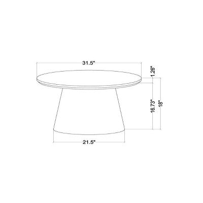 Wooden Round Pedestal Coffee Table - Natural - Hearth & Hand with Magnolia: Farmhouse Style, No Assembly Required (LOCAL PICKUP ONLY)