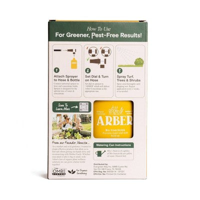 Arber Organic Lawn Tree and Shrub Insecticide Ready to Spray Fertilizer 8floz