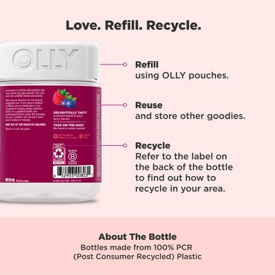 OLLY Women's Multivitamin Gummies - Berry - 130ct