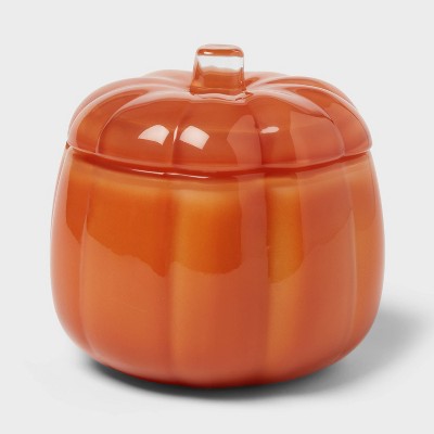 Lidded Glass Pumpkin Spice Cupcakes Jar Candle 20oz - Threshold
