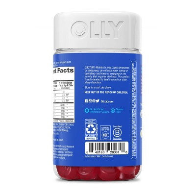 OLLY Kids' Sleep Gummies with .5mg Melatonin - Raspberry - 70ct