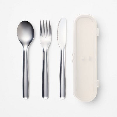 Stainless Steel Flatware Set with Case - Figmint