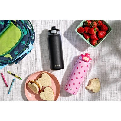 Ello Pop & Fill 18oz Stainless Steel Water Bottle Strawberry 3D Print