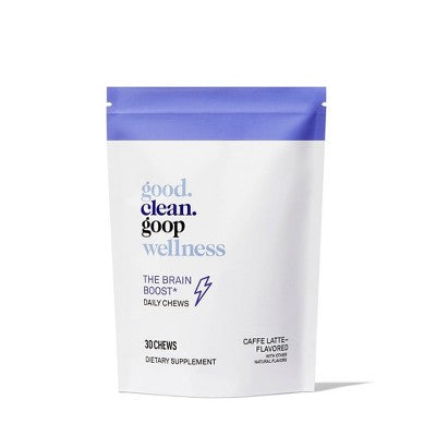 good.clean.goop wellness The Brain Boost Daily Vegan Chews with L-Theanine and Caffeine - 30ct