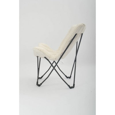 Butterfly Dorm Chair Faux Shearling Cream - Room Essentials (LOCAL PICKUP ONLY)
