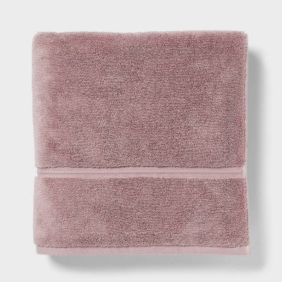 Oversized Spa Plush Bath Towel Mauve - Threshold