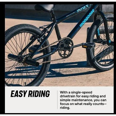 Mongoose Index 1.0 BMX Freestyle 20" Youth Bike - Black (LOCAL PICKUP ONLY)
