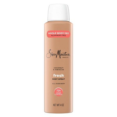 SheaMoisture Whole Body Deodorant Spray - Coconut & Hibiscus, Aluminum Free - 4oz