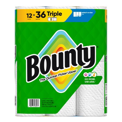 Bounty Select-A-Size Paper Towels - 12 Triple Rolls (LOCAL PICKUP ONLY)