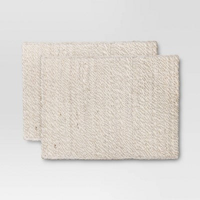 2pk Light Jute Placemat - Threshold