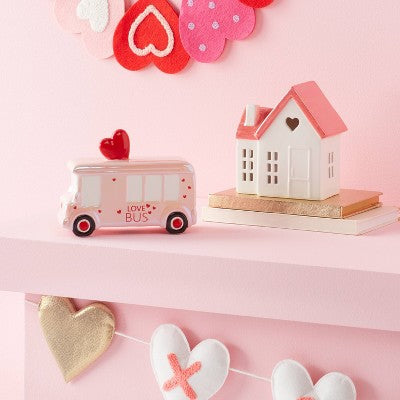 Valentine's Day Ceramic House Figurine - Spritz