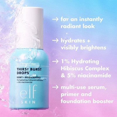 e.l.f. SKIN Holy Hydration! Thirst Burst Moisturizer Drops - 1 fl oz