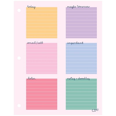 Callie Danielle 8.5"x11" Don't Forget Daily Notepad, Teacher Supplies