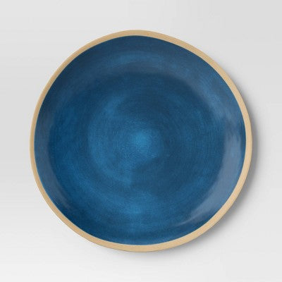 Coastal 10.5" Melamine Plastic Dinner Plate - Threshold - Blue