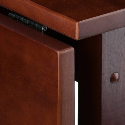 Lynnwood High Drop Leaf Dining Table Antique Walnut - Winsome: Solid Wood, Bar-Height, Rectangular (LOCAL PICKUP ONLY)