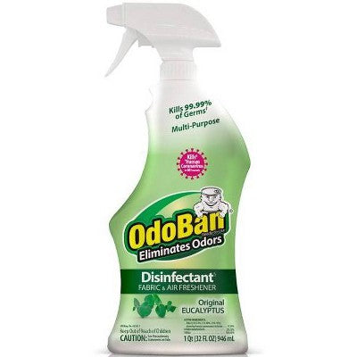 OdoBan Original Eucalyptus Ready to Use Liquid Fabric and Air Freshener Disinfectant - Eucalyptus - 32 fl oz