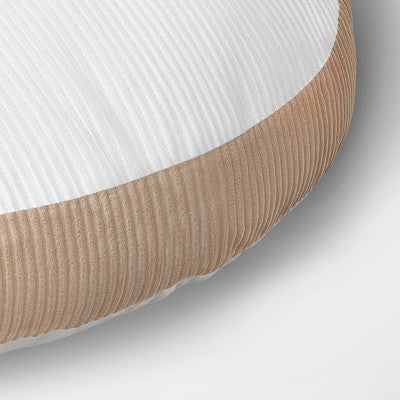 9" x 17" Half Moon Shaped Throw Pillow White - Room Essentials