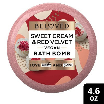 Beloved Sweet Cream & Red Velvet Bath Bomb - 5oz