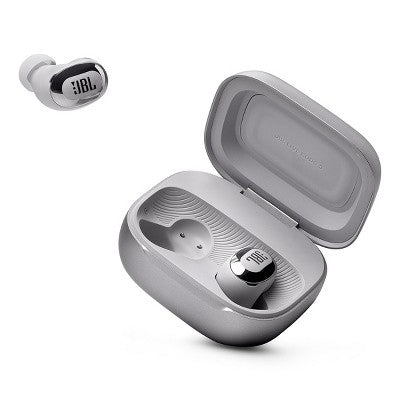 JBL Live Buds 3 Noise-Cancelling Earbuds with Smart Case (Silver)