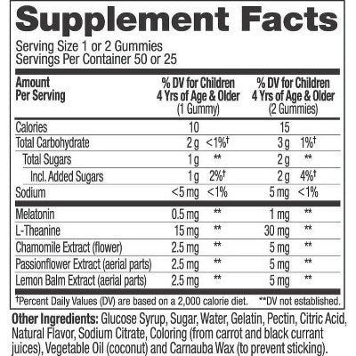 OLLY Kids' Sleep Gummies with .5mg Melatonin - Raspberry - 50ct