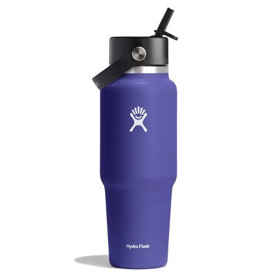 Hydro Flask 32oz Wide Mouth Flex Straw Travel Water Bottle Phantom